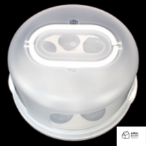 플라스틱 케이크 돔 용기, 10개