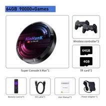 게임 콘솔 비디오 컨트롤러4 레트로 슈퍼 최대 안드로이드 박스 박스 110000 클래식 1 용 50+ 에뮬레이터, 협력사, 최대-64g-706-2, 영국 플러그