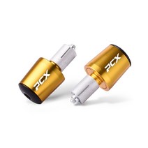 pcx튜닝용품 혼다pcx pcx125 PCX 22mm 오토바이 핸들 바 그립 엔드 캡 끝 플러그 혼다 125 150 PCX125 2010, 01 Gold