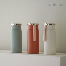 [밀레마] 트래블러 클래식 스텐 진공 보온보냉병 차망포함 티 텀블러 분유보온병, 450ml, 브릭브라운