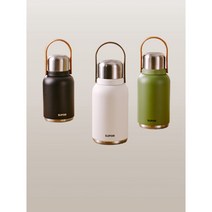 대용량스텐텀블러 1L 초경량 2L 미니 리터 손잡이, 그래스 그린 1000ML 컵 벨트