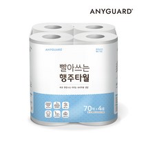 애니가드 빨아쓰는 행주타월 70매X4롤, 단품, 단품