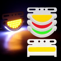 24v led 차폭등 사이드램프 깜빡이 화물차 윙바디 레미콘 깜깜한밤 탑차, 반원타입 레드