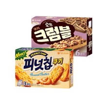 오리온제과 오뜨크럼블168g + 피넛칩쿠키 104g, 1set