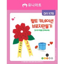 GUD685617DIY175 펠트 카네이션 브로치만들기