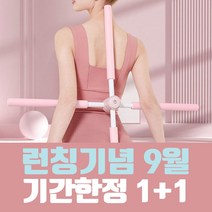 척추만세 밸러스바 필라테스 스트레칭스틱 1+1, 핑크2개