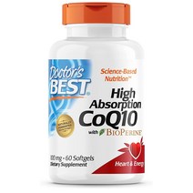 닥터스베스트 코큐텐 100mg 60 120캡슐 하이앱솔션 CoQ10 바이오페린, 120캡슐(4달)