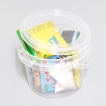 투명 구디백 원형쿠키통 바스켓 답례품포장, 1개, 본상품선택