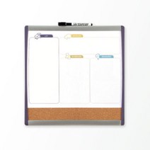 코르크혼용 미니칠판 다용도 메모보드 유치원생일판 냉장고메모보드 칠판보드 냉장고메모시트 데스크메모판, 1개