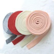 소프트울 펠트리본 4clolor 폭3cm 길이500cm 트리장식 겨울리본, 아이보리