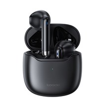 Toocki TWS 블루투스 5.3 무선 이어폰, 블랙
