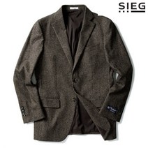 지이크 이태리 실크 앤 울 블렌디드 브라운 정장 자켓 (PBEAH4063)