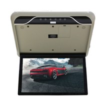 차량용 천장 모니터 자동차 지붕 마운트 플립 다운 천장 TV 모니터 19 인치 HD 1080P MP5 플레이어와 USB/T, 05 Light Gray