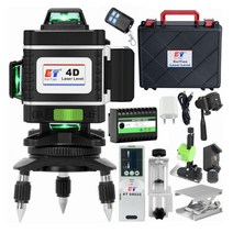 라인 레벨 수평기 16 녹색 크로스 셀프 수신 레벨링 4D KaiTian 레이저 레벨기, 02=GreenLaserLine