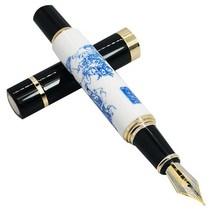 JINHAO 650A 만년필 펜촉 F M 아름다운 쉘 폴 나무 CuGan 쓰기 사무실 문구 롤러 볼펜, [01] 1.0mmCurved tip, [03] Three Kingdoms
