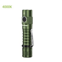 손전등 충전식 캠핑 랜턴11 전술 18650 1300 351 미니 포켓 라이트 마그네틱 테일 90 램프, 녹색 4000k, 배터리 없이
