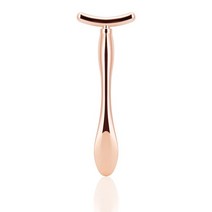 눈찜질기 온열안대 찜질팩 눈사우나 숙면 무선 Foreverlily 로즈 골드 미니 눈&얼굴 눈 마사지 롤러 T형 얼, T-shape Massager_CHINA