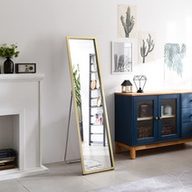 [폴앤코코]S메탈 거치형 전신거울, 색상:실버브론즈