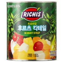 (주)동서 리치스 트로피칼 후르츠 칵테일, 3062g, 6개