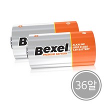 벡셀 알카라인C형 건전지 36알, 상세페이지 참조
