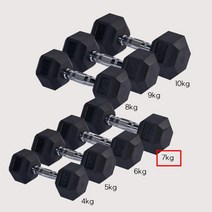 고강도 트레이닝용 고중량 육각아령7kg 아령바 피트니스아령 팔운동 웨이트운동 홈트레이닝덤벨 아령셋트 근육량늘리기 홈트레이닝기구 홈짐 홈트운동기구