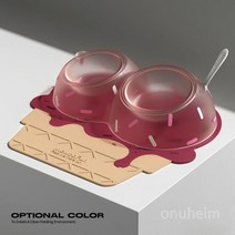 고양이 강아지 2구 식판 매트 스푼 3종세트 펫플레이트 반려동물 물그릇 식기, 더블볼+매트+스푼 - 베리로즈