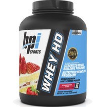 비피아이스포츠 유청 HD 딸기 케이크 맛, 1850g, 1개