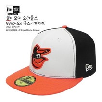 뉴에라 [슈즈네][정품] MLB 어센틱 볼티모어 오리올스 홈 야구모자 메이저리그 선수모자