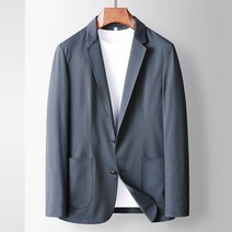 DFMEI 남성 캐주얼 정장 봄여름 솔리드 비즈니스 캐주얼 얇은 코트