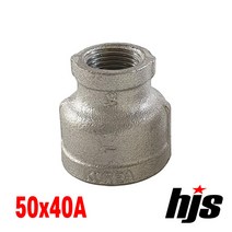 국산 스텐 304 이경 소켓 50x40A / SUS 304 스텐레스 레듀샤 무독성 부속 연결, 1개