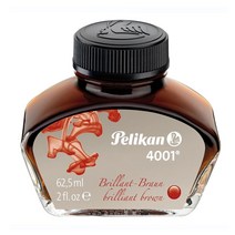 펠리칸 4001 병잉크(62.5ml), BROWN(PE329185), 1개