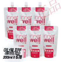 에스틴 이너웰 피부&모발 영양제 200ml 파우치형 (유통기한:24. 07. 08), 이너웰 피부 200ml X 6개