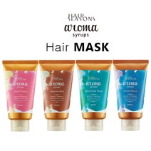 자꾸사 데미 헤어시즌즈 아로마시럽스 헤어 마스크 240g 4종 헤어팩 합성착색료NO, 미스테리어스 윈드