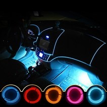 EL와이어/자동차무드등/풋등/LED바/튜닝/1/1.5/2/3/5M, 3M-스카이-배선형