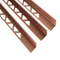 알루미늄 L자 재료분리대 브론즈(2.4M) 코너 몰딩 타일 비드 꼼꼼이, 10mm