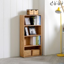 도아르 슬림 좁은 틈새 책장 낮은 4단 5단 400 600 800, 600 4단 작은 책장-엘다