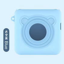 택배 송장 프린터 미니 핸드 포스트잇 라벨기 기계 프린터 열전 사 인쇄 케이스, 02 Soft Blue