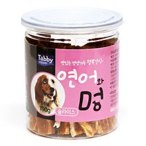 (니양몰) 총3통 맛과 영양가득한 강아지 연어 간식 통간식(슬라이스/190g), 연어와 멍190gx3