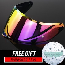 모토 카스코 바이저 렌즈 풀 페이스 오토바이 헬멧 액세서리 AGV K K3SV K5 커패시턴스 REVO 쉴드, REVO NEW PU-RED-GOLD