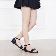 굽낮은 발목끈 장마철 심플 샌들 회사샌들 여름샌들