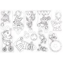 민화샵 쉬링크 마술종이 미술놀이 슈링클 만들기 16종, 동물서커스 UDOPT008E