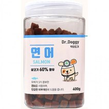 닥터도기 대형견 연어 간식 져키 400g 6개 먹이 리트리버 노즈워크 스틱, 상세페이지 참조