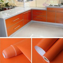 붙이는 포인트벽지 뮤럴벽지 비닐 스티커 DIY 랩 가구 주방 찬장 캐비닛 커버 장식 40cm x 100cm 반짝이 자체 접착 벽지125118, 15in x39in(40x100cm), 주황색