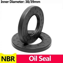 NBR 프레임 워크 오일 씰 TC 니트릴 고무 커버 더블 립 스프링 베어링 샤프트 ID * OD THK 38/39mm, 한개옵션1, 04 38x47x7(1pcs)