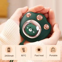 구름손난로 5200mAh 2 in 1 미니 핸드 워머 난방 패드 USB 충전식 포켓 전기 히터 겨울 선물 피스, CHINA