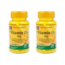 영국 홀랜드앤바렛 비타민D3 10ug 250정 2병