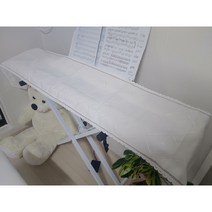 디지털 피아노 전자 키보드 커버 세트 덮개 의자 국산, 윗_A, 화이트