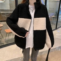 메이시스 겨울 털 점퍼 배색부클JP