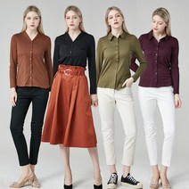 로코엘라 로코엘라 아덴 면모달 카라 블라우스 4종