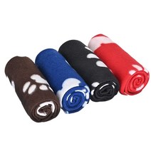 4 팩 개 담요 고양이 부드러운 따뜻한 침대 커버 강아지 새끼 고양이를위한 매트 솜털 담요 캠핑 매트 카시트 사용